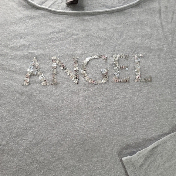 Vs grey silver bling angel long-Sleeve tee - Picture 4 of 5